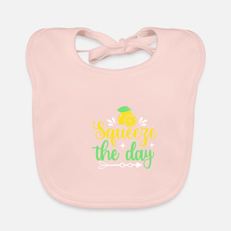 Lemonade Squeeze Day Summer Lovers Jus de citron Bavoir bio Bébé