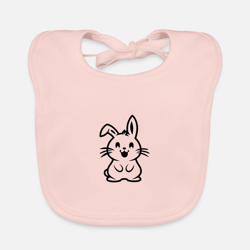 Lapin Pâques Bavoir bio Bébé