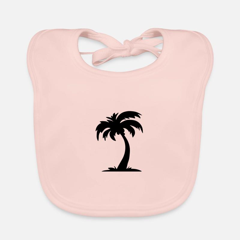 palmier 4 Bavoir bio Bébé
