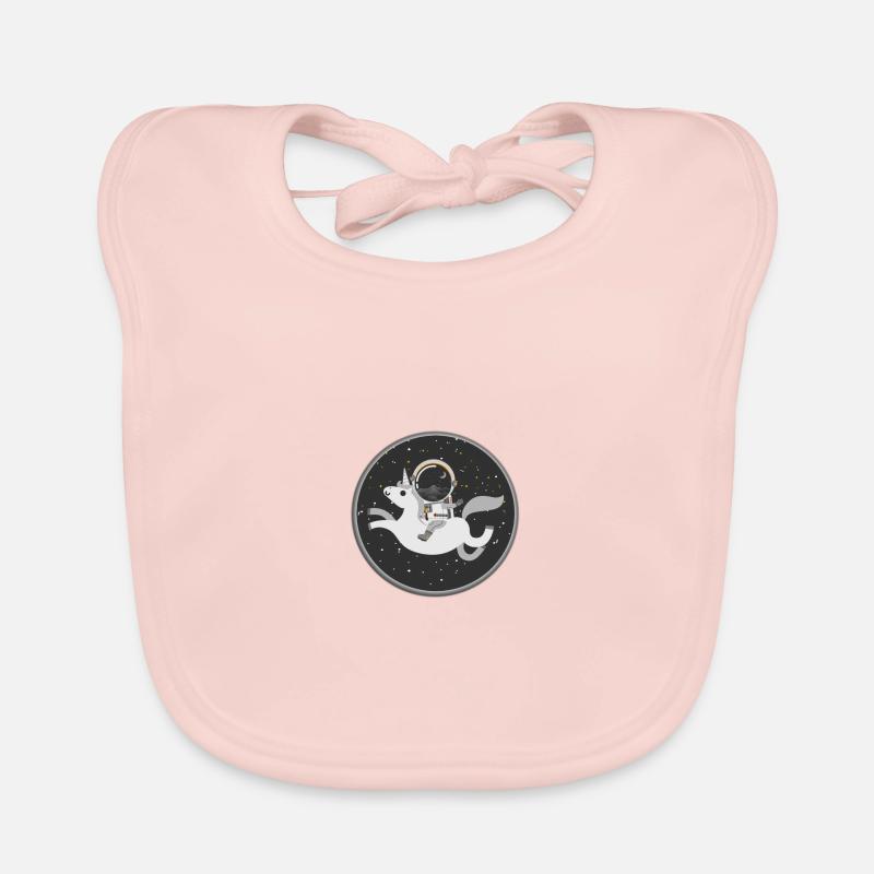 Licorne de l'espace Bavoir bio Bébé