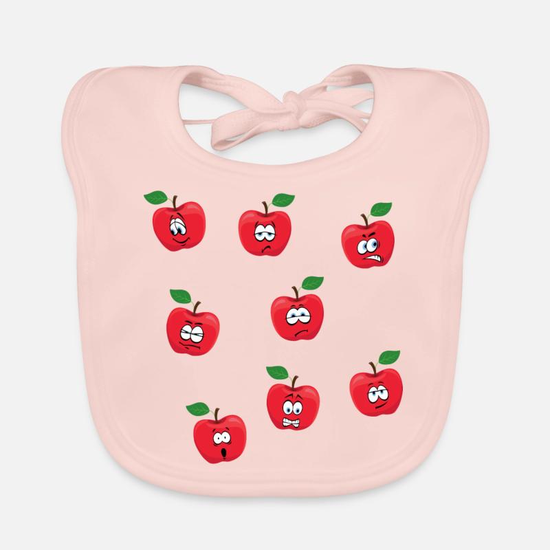 Apples Organic Baby Bibs