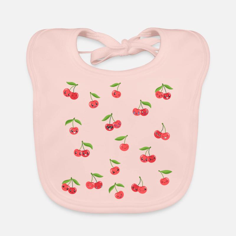 Cherry Organic Baby Bibs