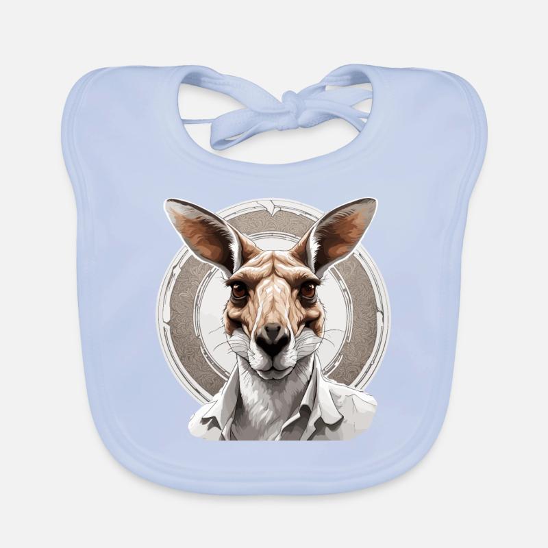 Känguru / Tier / Australien / Beuteltier / Outback Baby Bio-Lätzchen