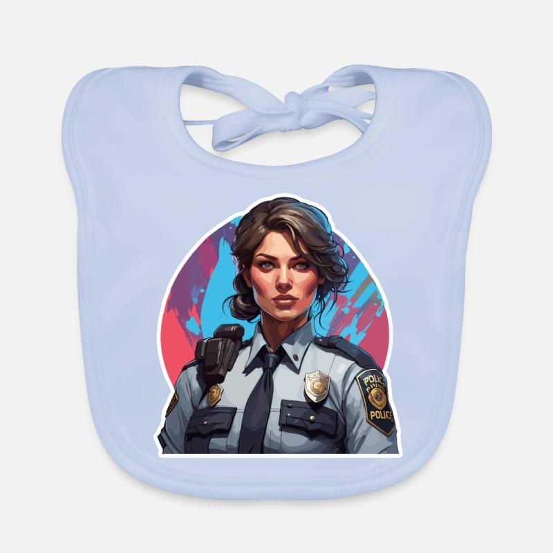 Police / Opérations / Profession / Emploi / Forces d’urgence Bavoir bio Bébé