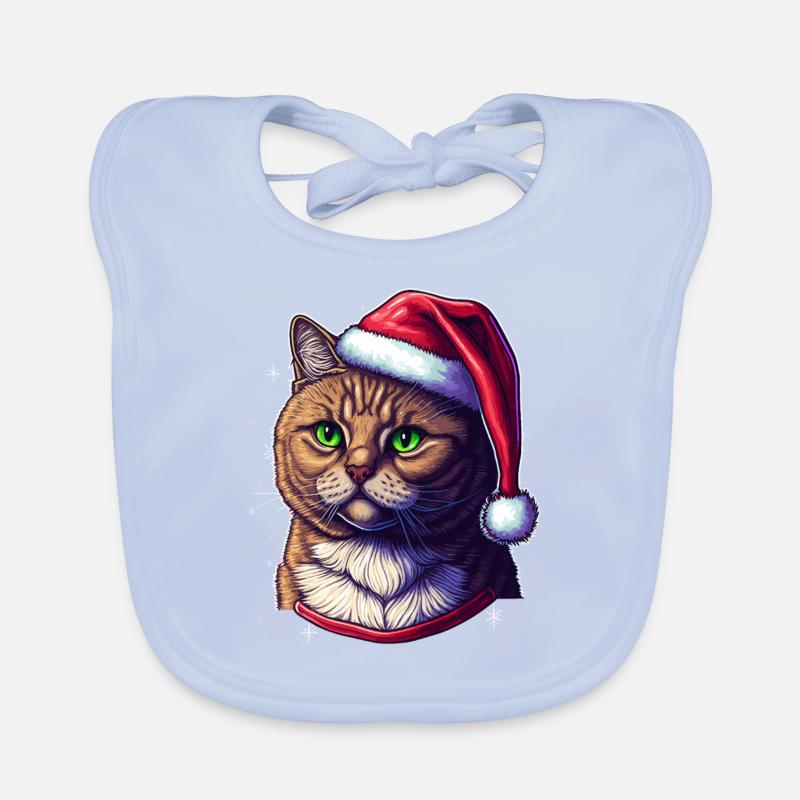 Illustration numérique parfaite du chat d’hiver, un excellent Bavoir bio Bébé