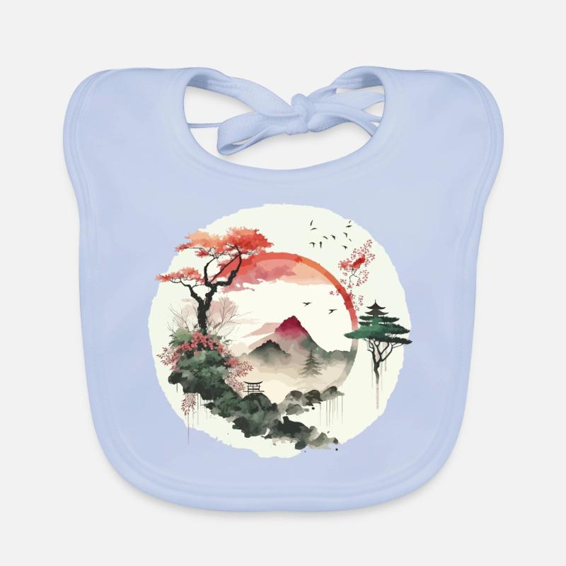 Œuvres de Ying et Yang Bavoir bio Bébé