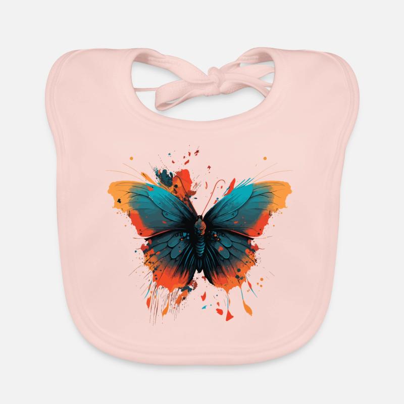 Ailes de papillon Bavoir bio Bébé