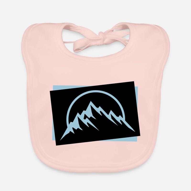 Berge Symbol Natur Icon Baby Bio-Lätzchen