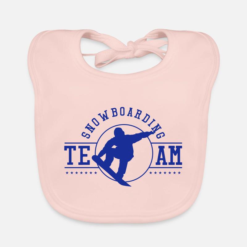 Équipe de snowboard Bavoir bio Bébé