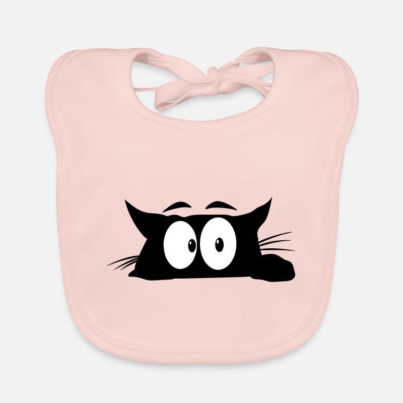 Chat noir 1 chat Bavoir bio Bébé