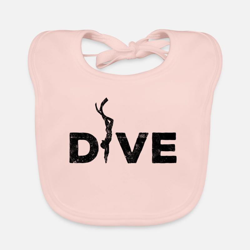 Silhouette de plongée Bavoir bio Bébé