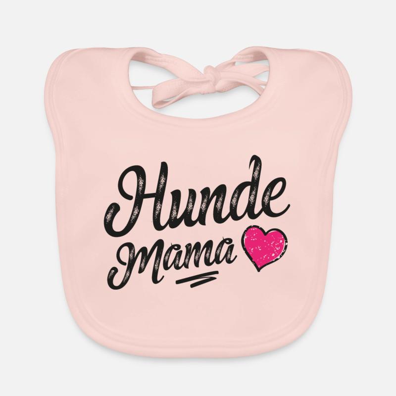 hunde mama herz Baby Bio-Lätzchen