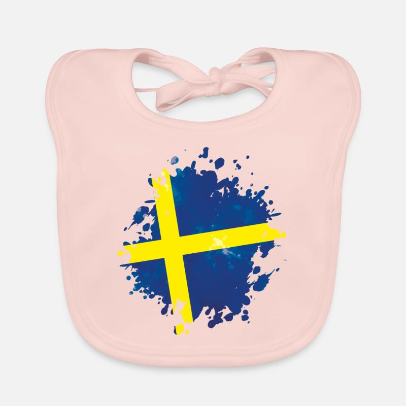 Drapeau suède Bavoir bio Bébé