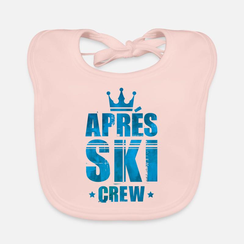 Apres ski crew - Baby Bio-Lätzchen - Rose