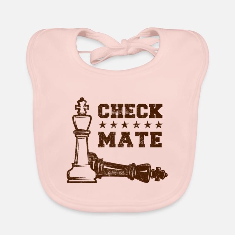 Échecs échec et mat Échecs disant Bavoir bio Bébé