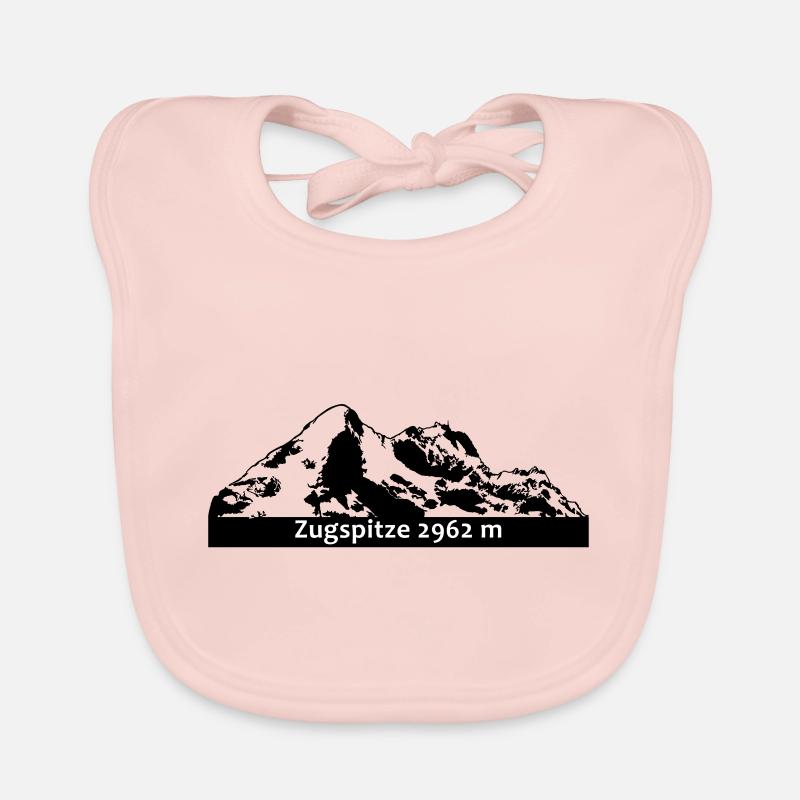 Zugspitze 2962 - Baby Bio-Lätzchen - Rose