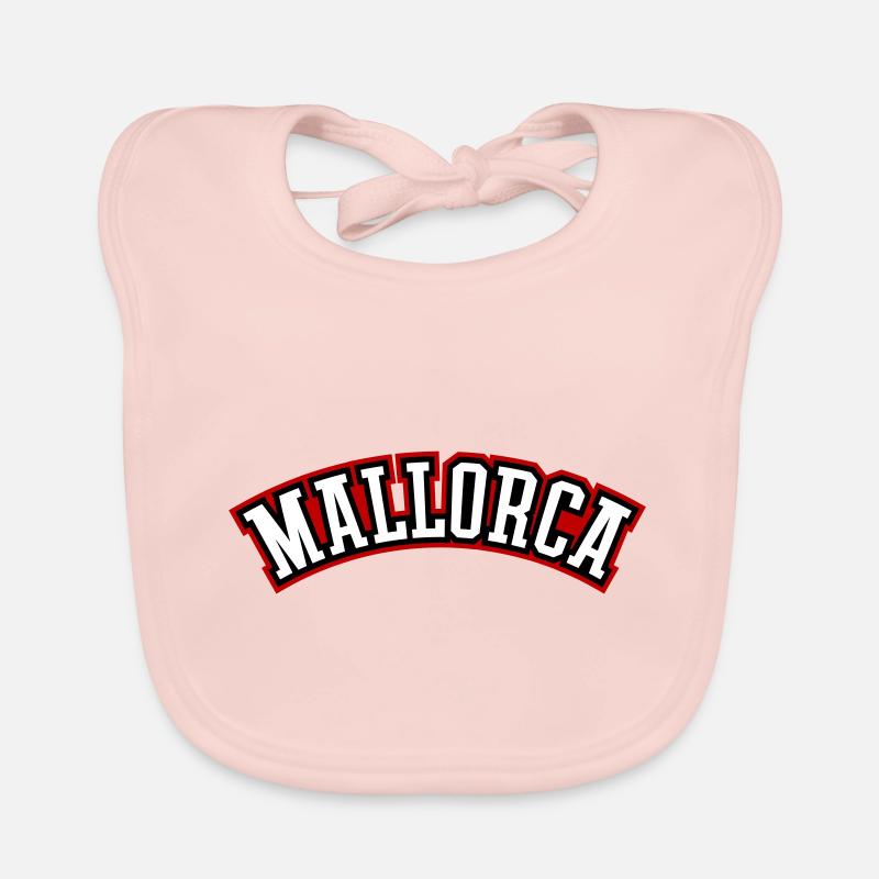 Lettrage de Majorque Bavoir bio Bébé