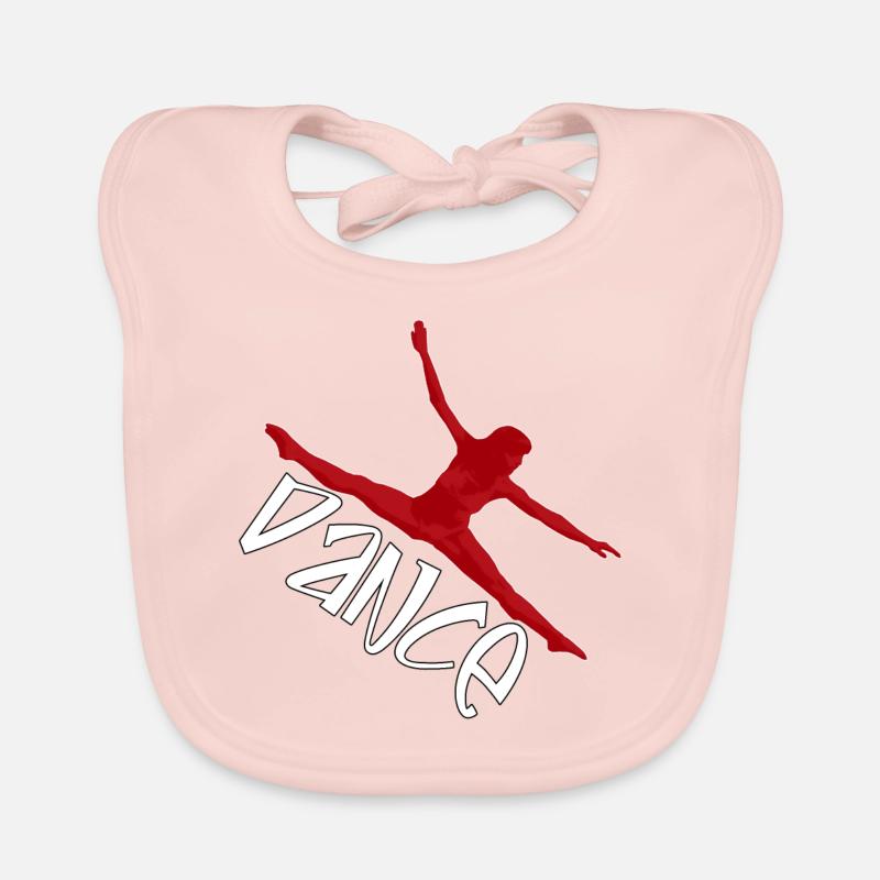 Danse - Bavoir bio Bébé - rose