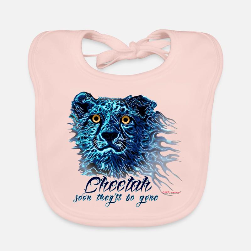 Cheetah Organic Baby Bibs