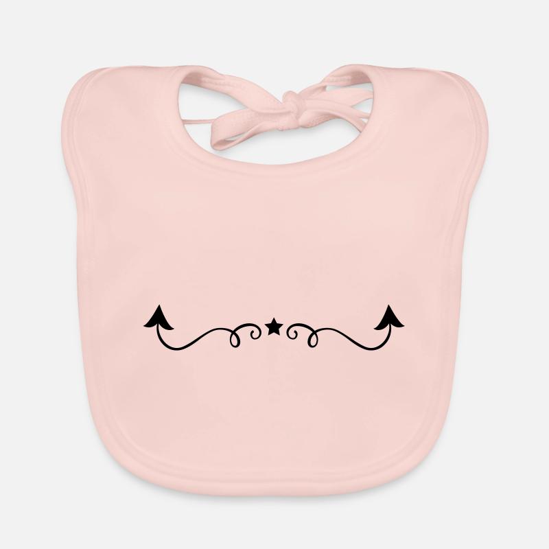 ornement élément flèche Bavoir bio Bébé