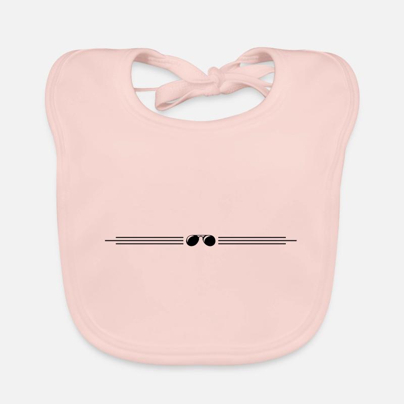 sunglasses stroke Organic Baby Bibs