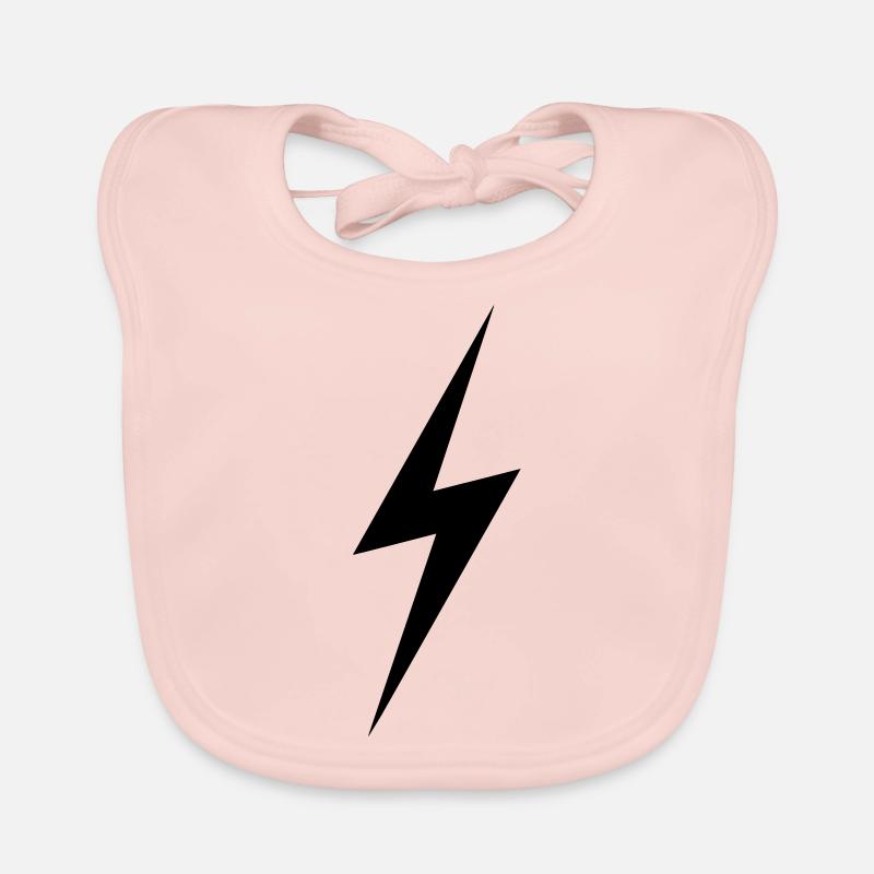 lightening3 - Bavoir bio Bébé - rose