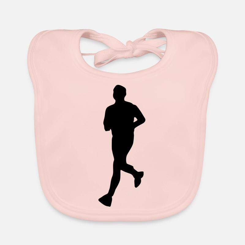 Running athlete Organic Baby Bibs