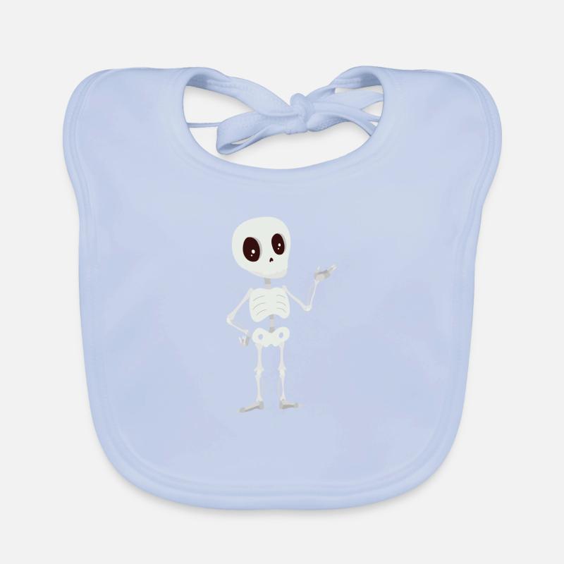 skeleton Organic Baby Bibs