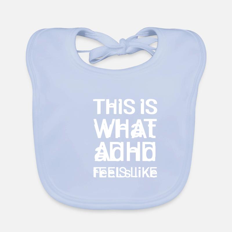 ADHS gefühlte Energetisch und Aktiv Geschenk Baby Bio-Lätzchen