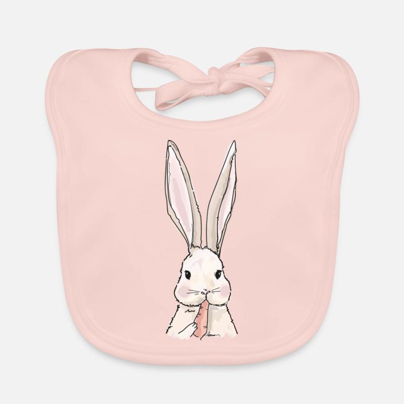 Doux lapin Bavoir bio Bébé