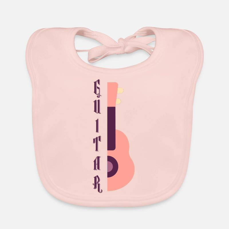 Guitar - Baby Bio-Lätzchen - Rose