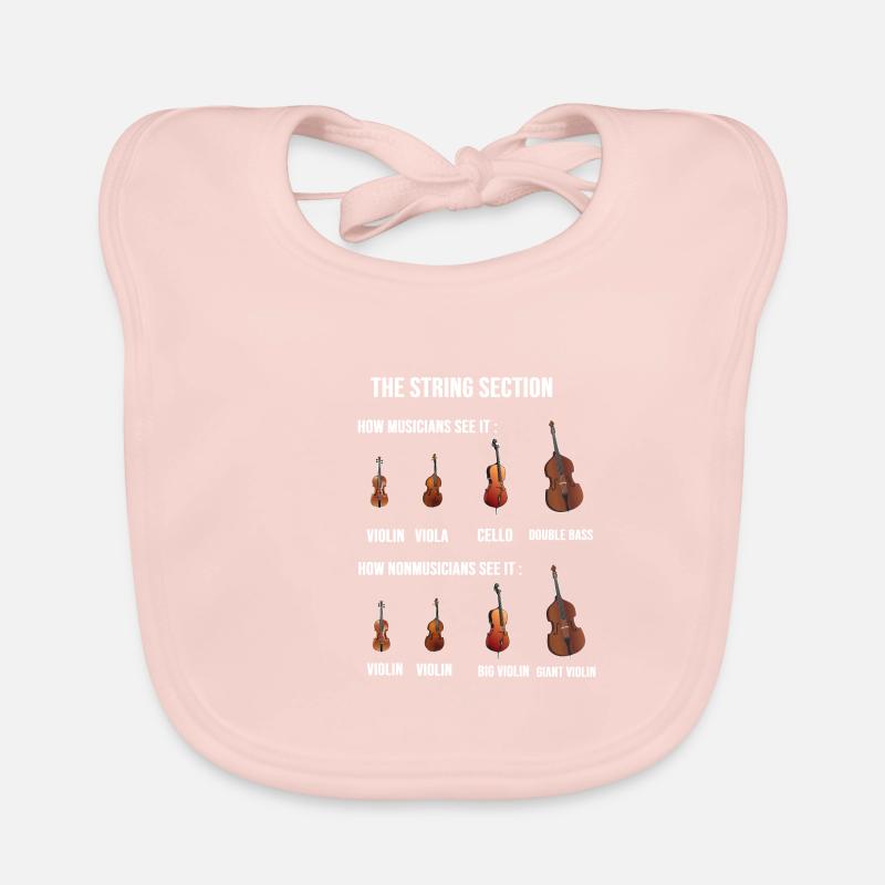 String Section-Stadt Dirigent Geschenk Baby Bio-Lätzchen