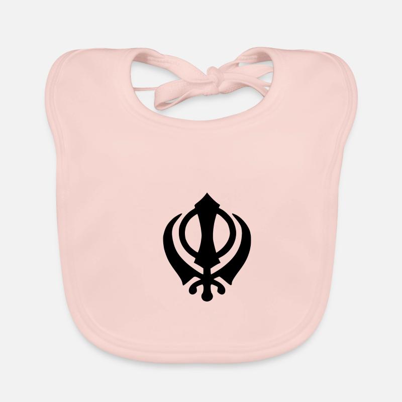 sikhism khanda Organic Baby Bibs