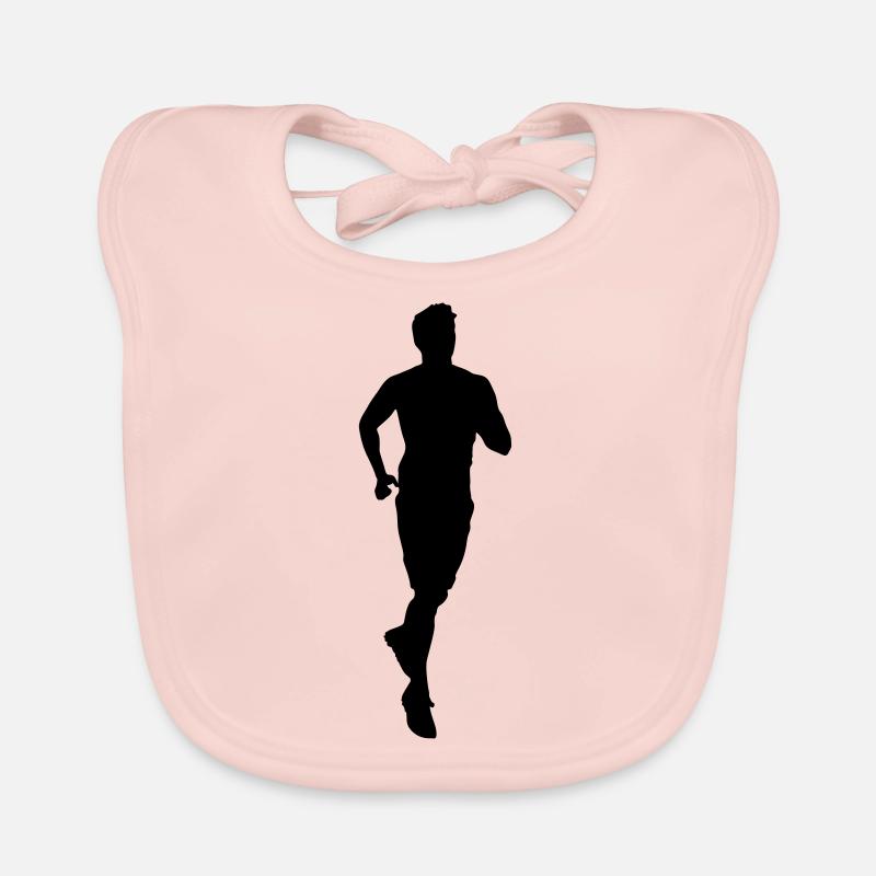 Running man Organic Baby Bibs