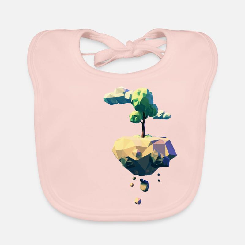 Flying Tree | Low Poly Baby Bio-Lätzchen