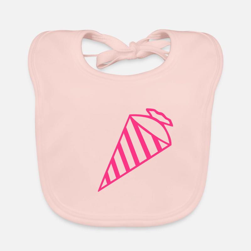 Sugar cone - school cone - Organic Baby Bibs - rose