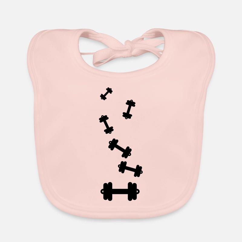 Dumbbell weights icon Organic Baby Bibs