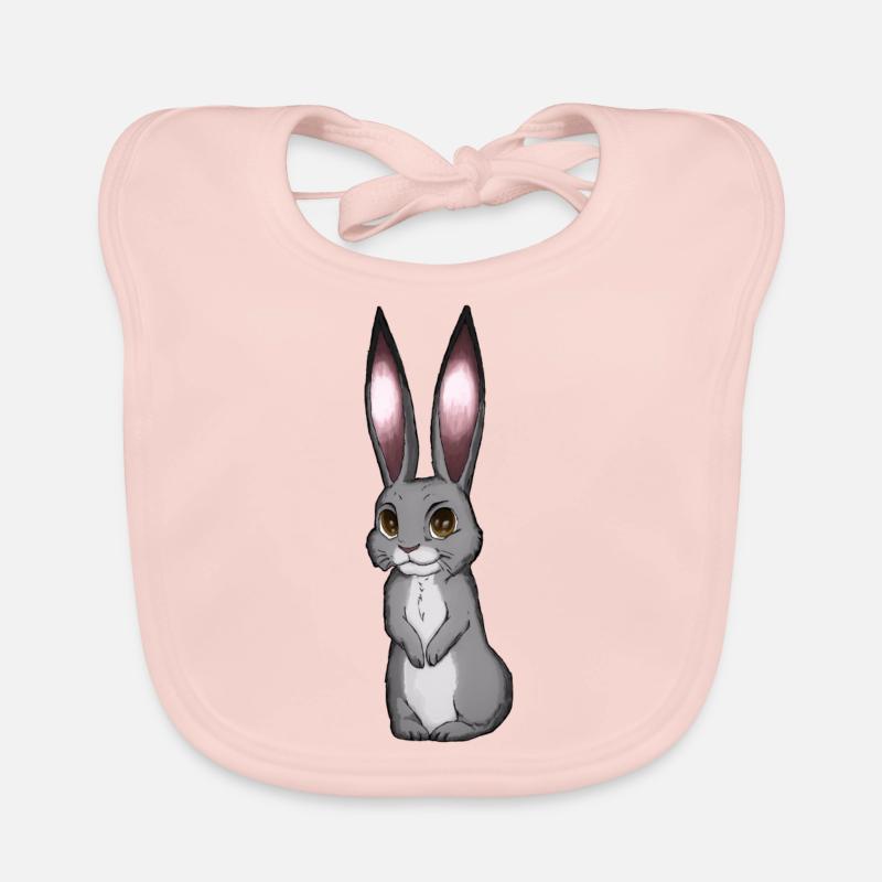 Cartoon Rabbit Organic Baby Bibs