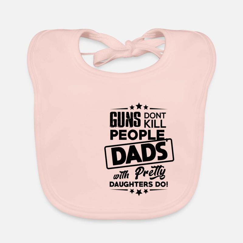 DAD black Organic Baby Bibs
