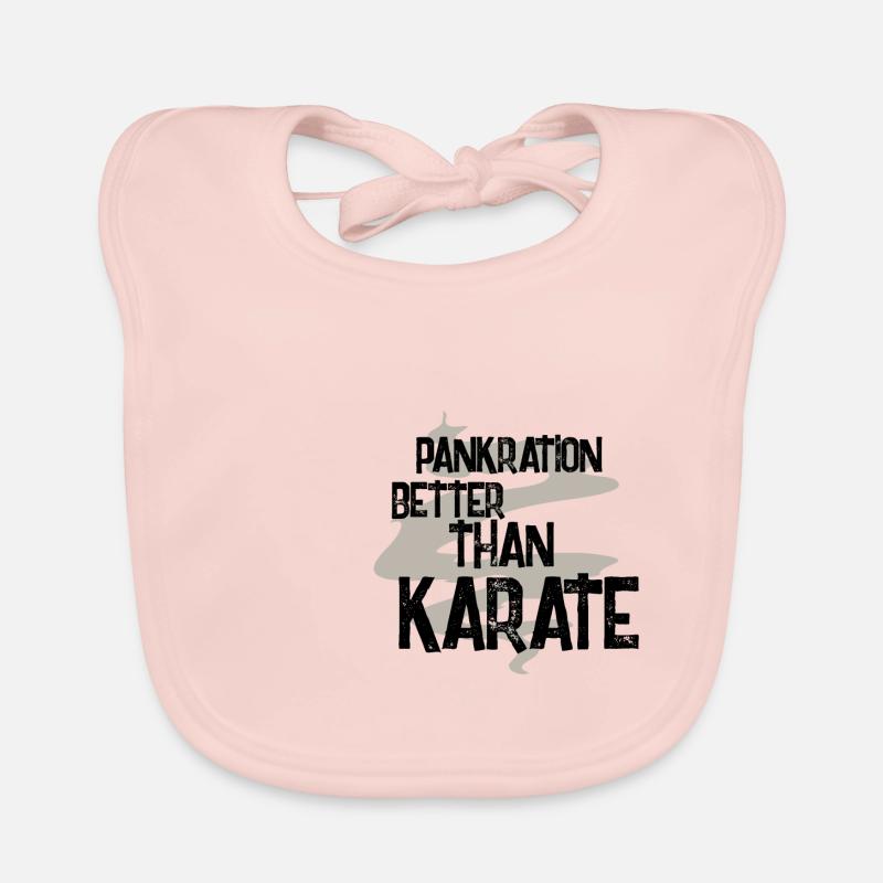 Pankration is better than karate Organic Baby Bibs