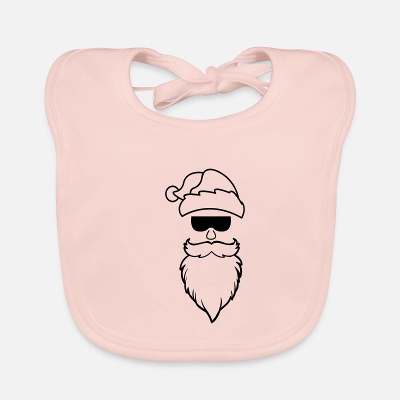 weihnachtsmann cool 01 Baby Bio-Lätzchen