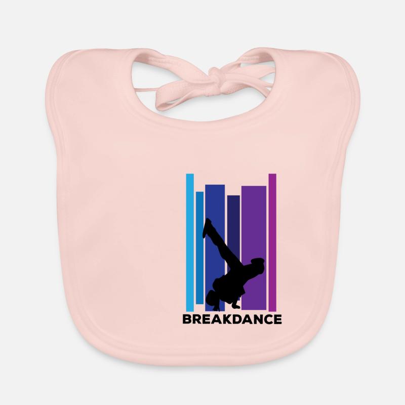 break dancing Organic Baby Bibs