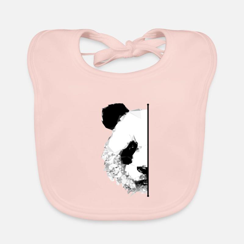 Half Panda Organic Baby Bibs
