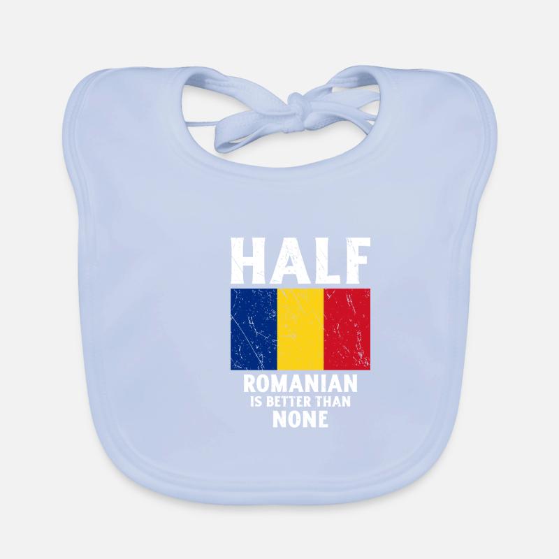 Half Romanian is better than none National Organic Baby Bibs