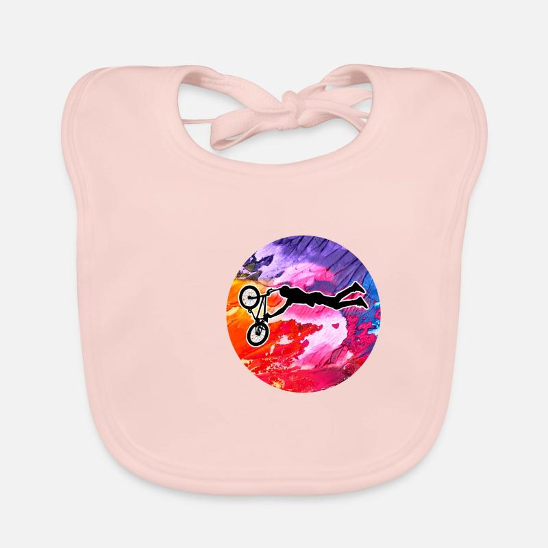 Bmx Biker Bike Organic Baby Bibs