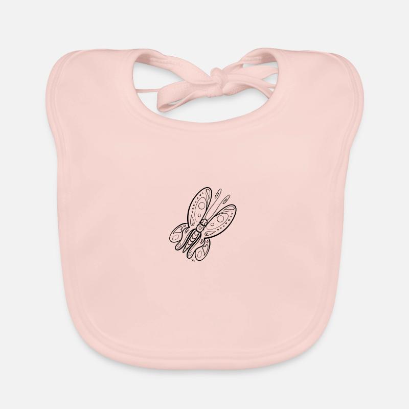 Image de peinture papillon Bavoir bio Bébé