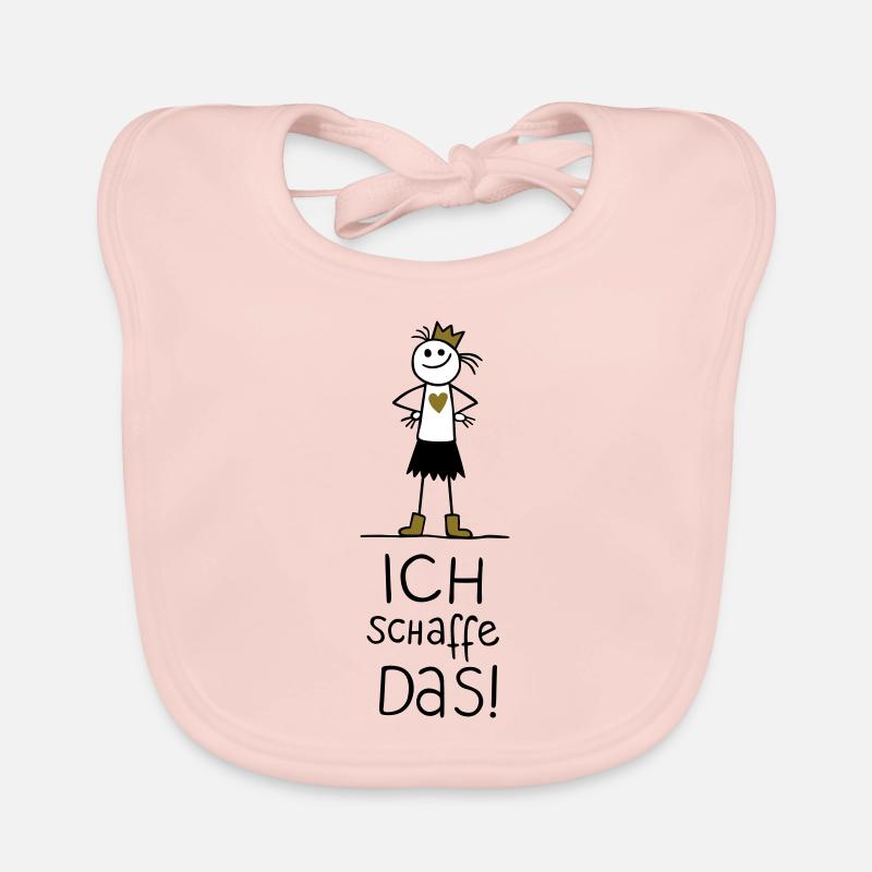 Ich schaffe das! (Mädchen) Baby Bio-Lätzchen