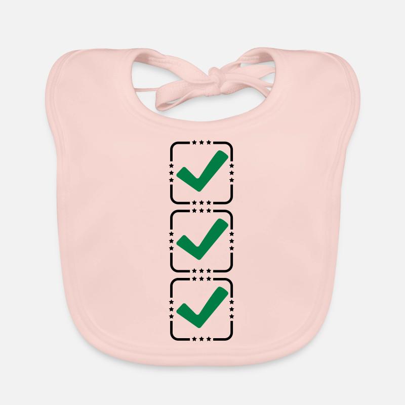 3 hook buttons Organic Baby Bibs