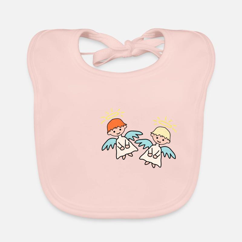 Deux anges Bavoir bio Bébé