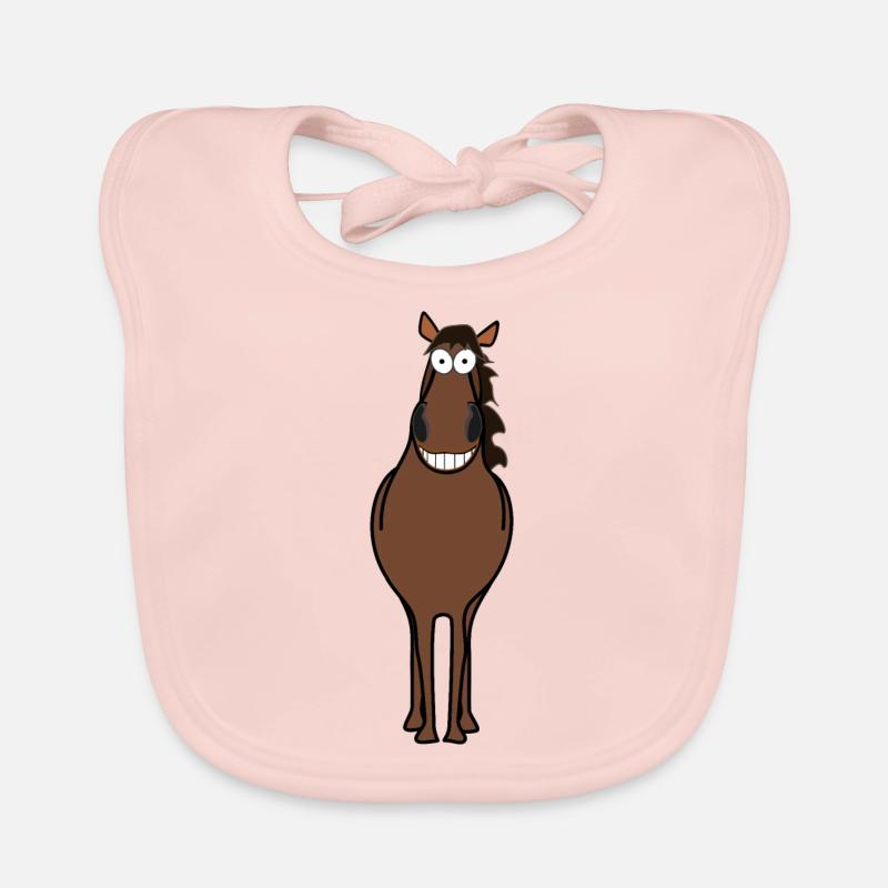 Horse comic Organic Baby Bibs